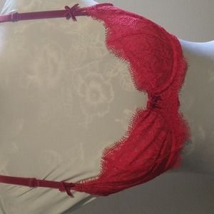 Victoria's Secret Red Lace Bra